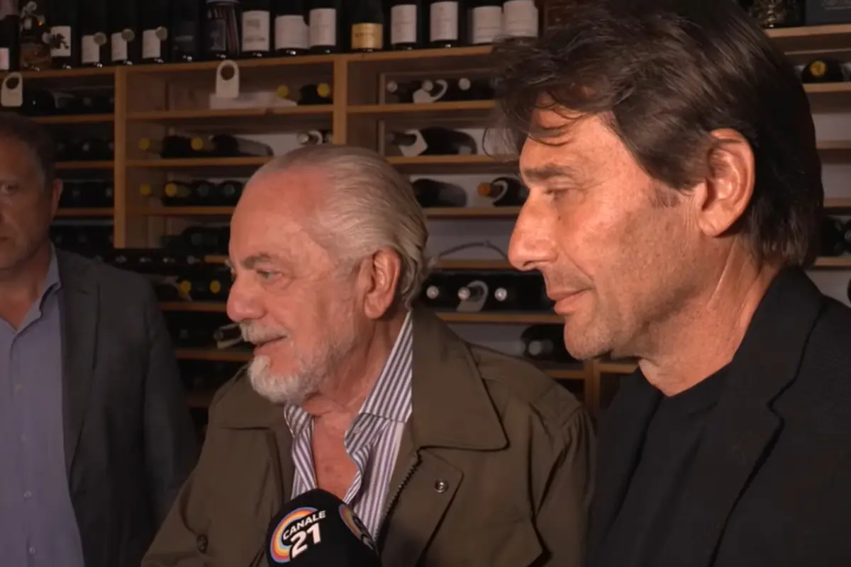 De Laurentiis insieme a Conte