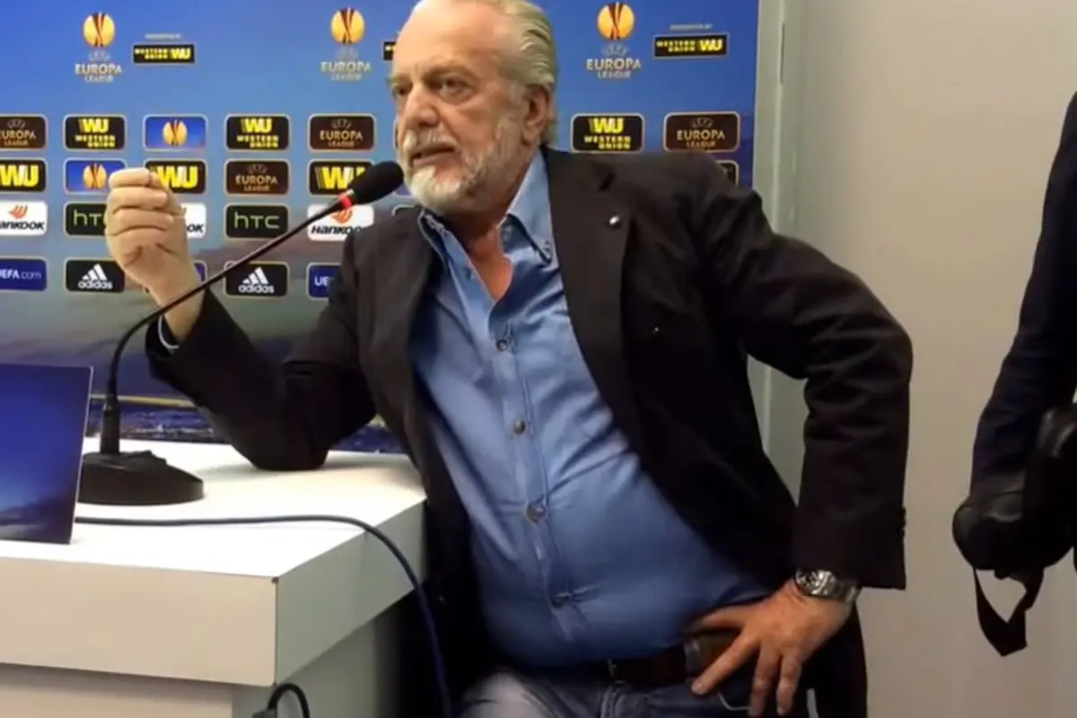 De Laurentiis furioso dopo una partita
